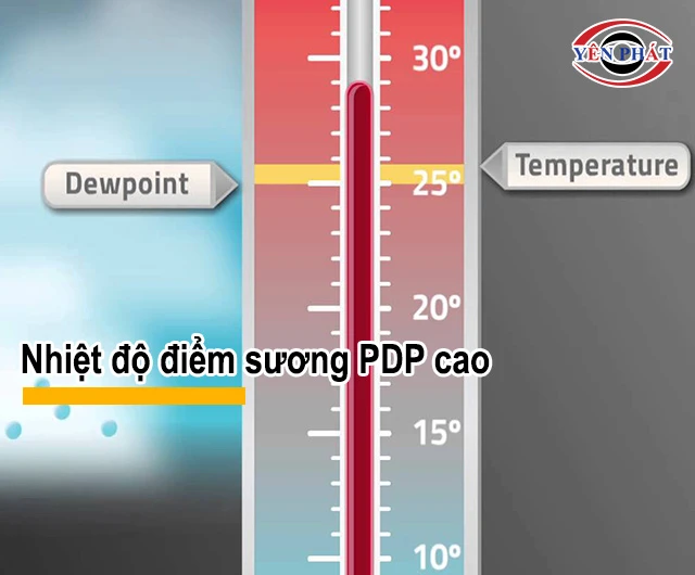 Nhiệt độ điểm sương PDP cao 