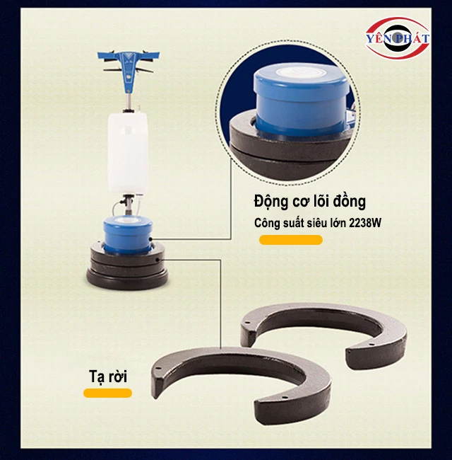 thiết kế của máy chà sàn Palada 