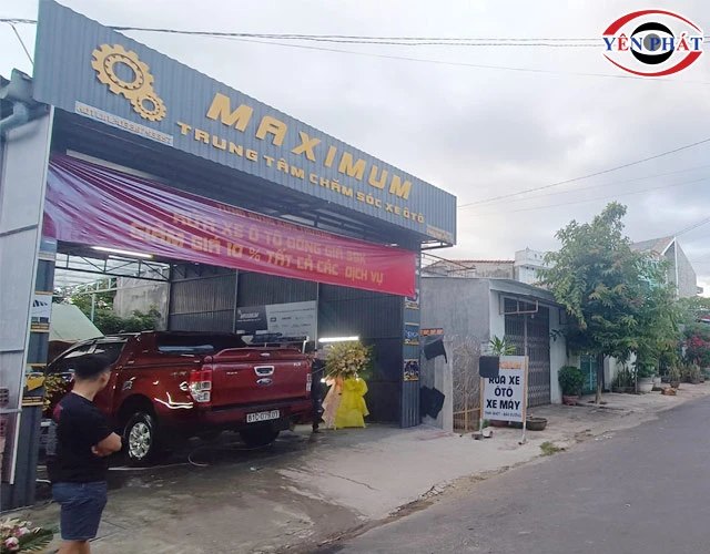 Tiệm rửa xe tại Kon Tum