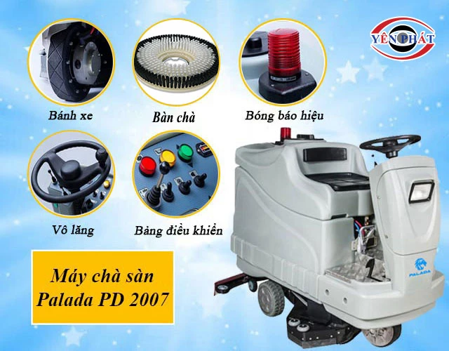 các bộ phận của máy chà sàn Palada PD 2007