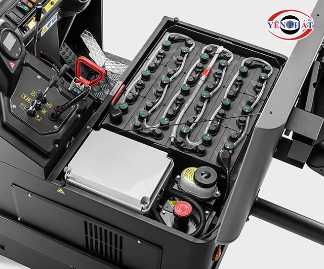 pin của xe quét rác
