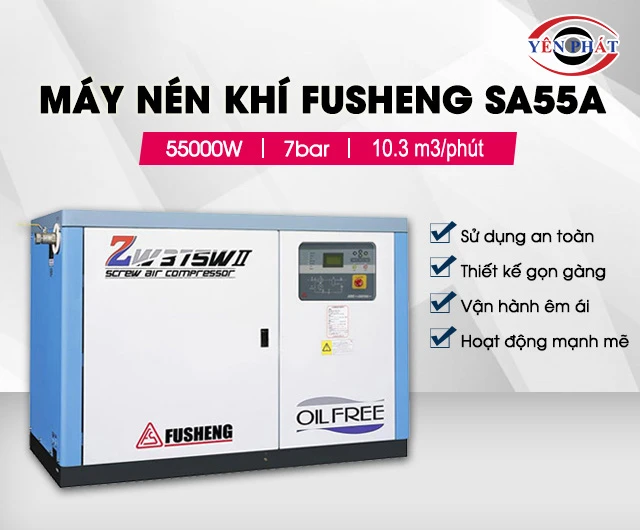 ưu điểm của máy nén khí Fusheng SA55A