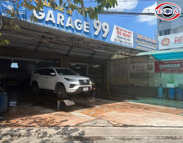Cửa hàng rửa xe ở Bến Tre