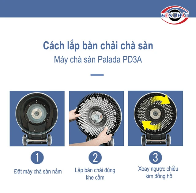 Lắp bàn chải chà sàn