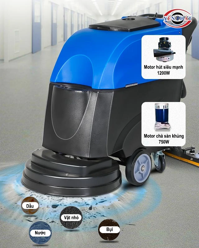 Bàn chà - Hút tích hợp