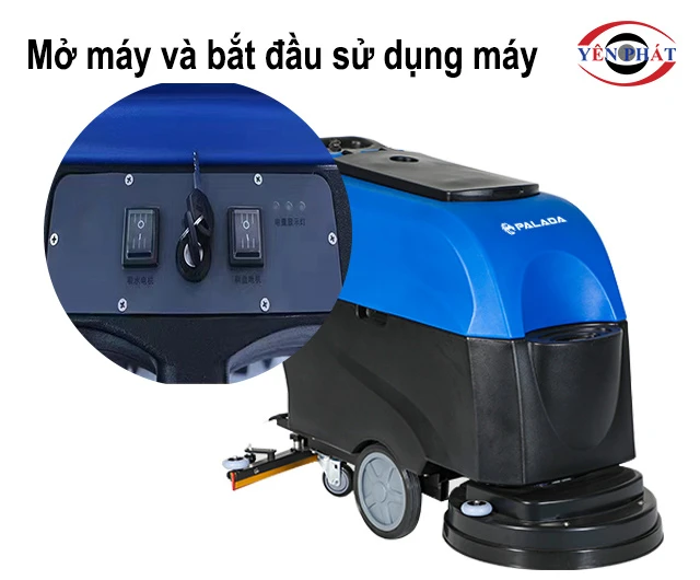mở máy và bắt đầu sử dụng
