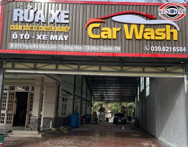 Tiệm rửa xe tại Tây Ninh