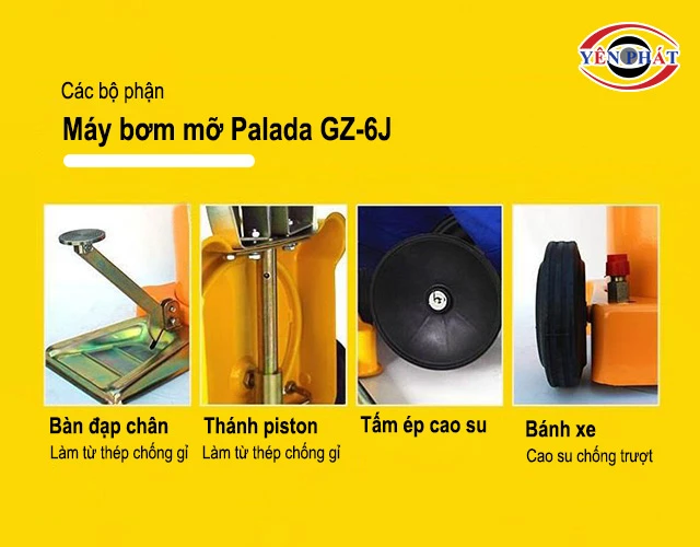 Máy bơm mỡ Palada GZ-6J siêu bền bỉ