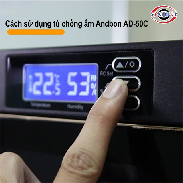 cách sử dụng Tủ chống ẩm Andbon AD-50C