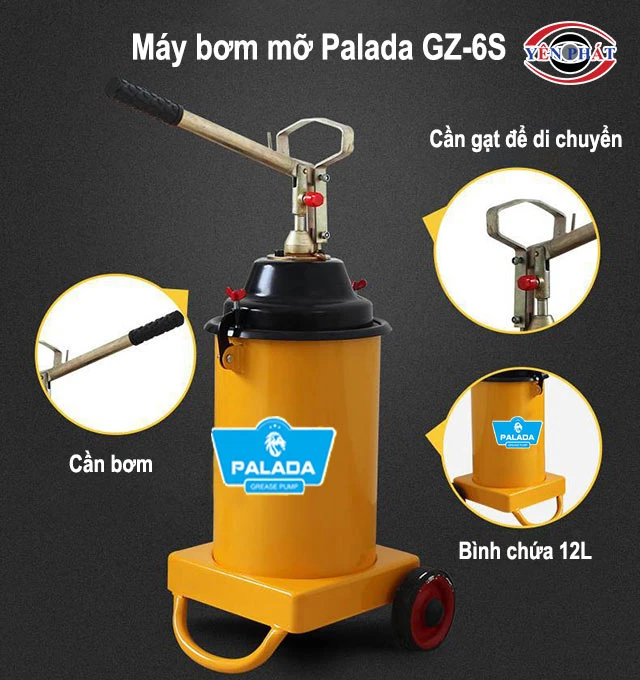 cần bơm và thùng chứa