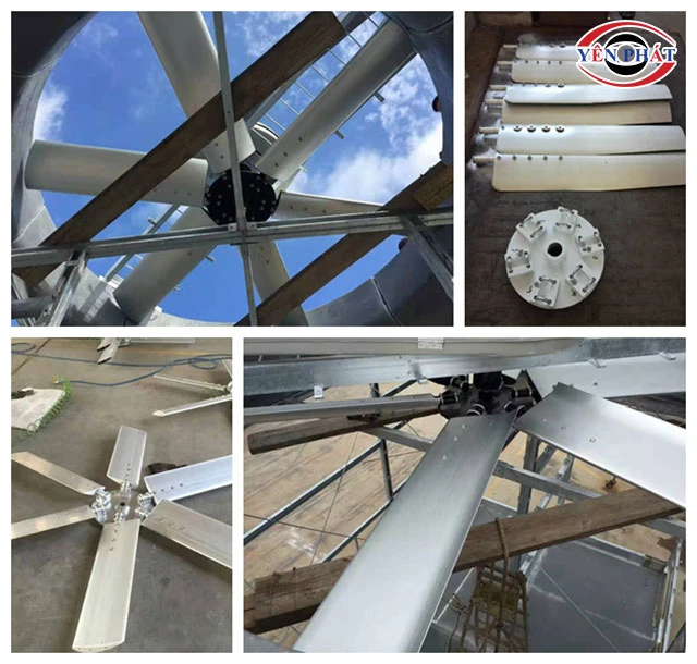 cấu tạo của Cánh quạt tháp hạ nhiệt D4800mm