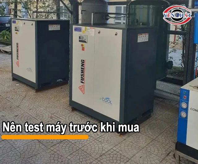 test máy trước khi mua