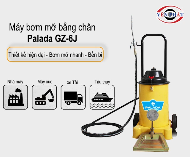 Máy bơm mỡ bằng chân Palada GZ-6J