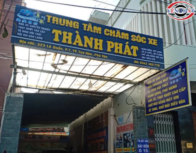 Tiệm rửa xe ở Phú Yên