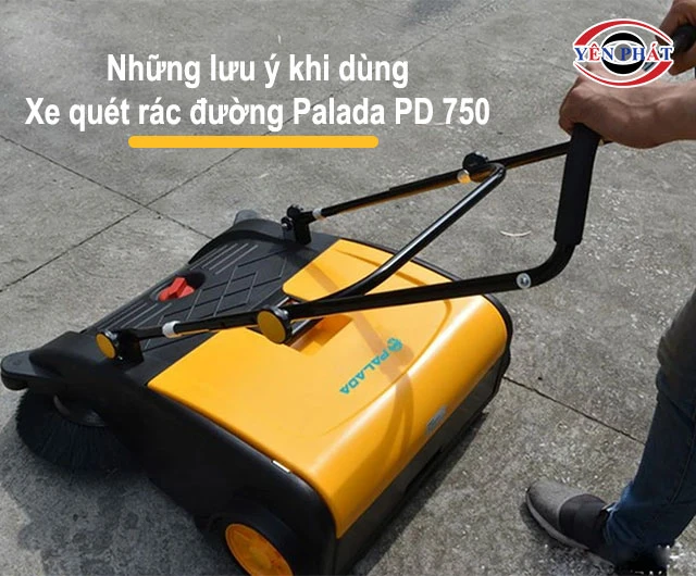 lưu ý khi dùng Xe quét rác Palada PD 750