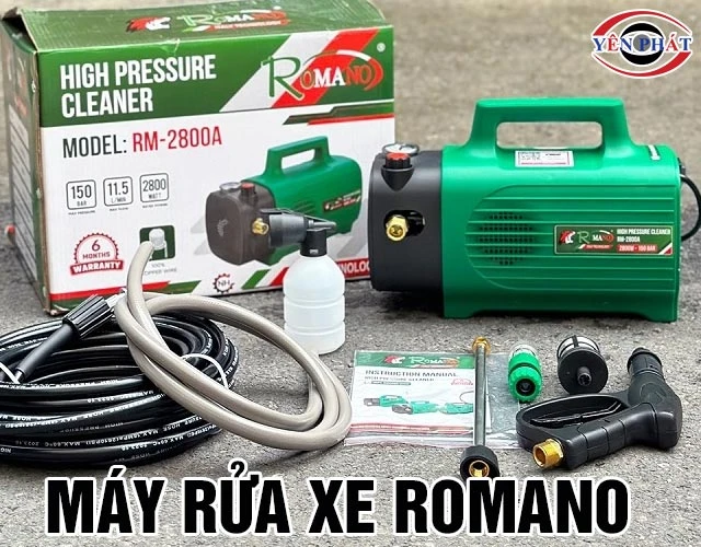 Top 8 máy rửa xe Romano: Chuyên nghiệp, Giá gốc, Giao nhanh