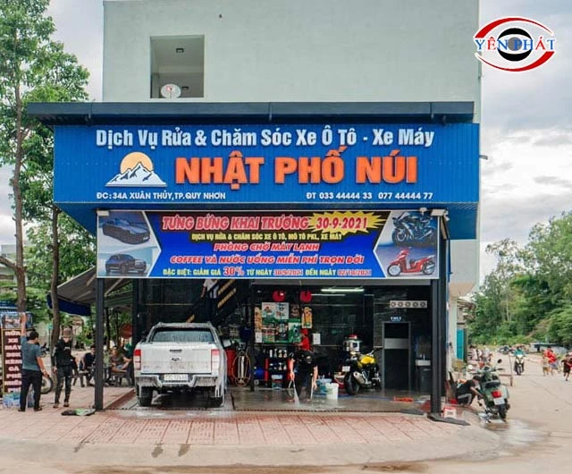 Rửa xe Quy Nhơn Nhật Phố Núi
