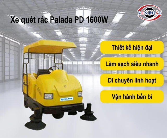 ưu điểm của Xe quét rác Palada PD 1600W