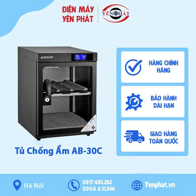 yên phát cung cấp tủ chống ẩm Andbon AD 30C chính hãng