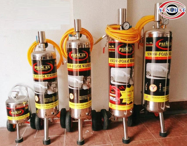 Bình tạo bọt lắp đặt trạm rửa xe