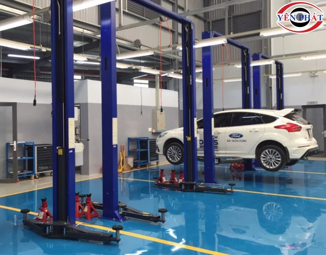 Cầu nâng lắp đặt trạm rửa xe
