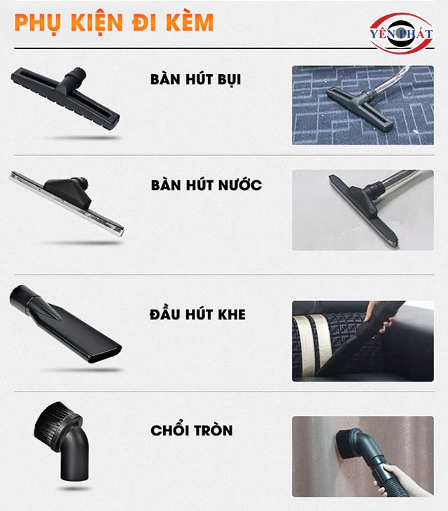 4 đầu hút của Supper Clean SC902J-3