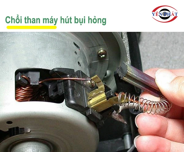 Chổi than máy bị hỏng