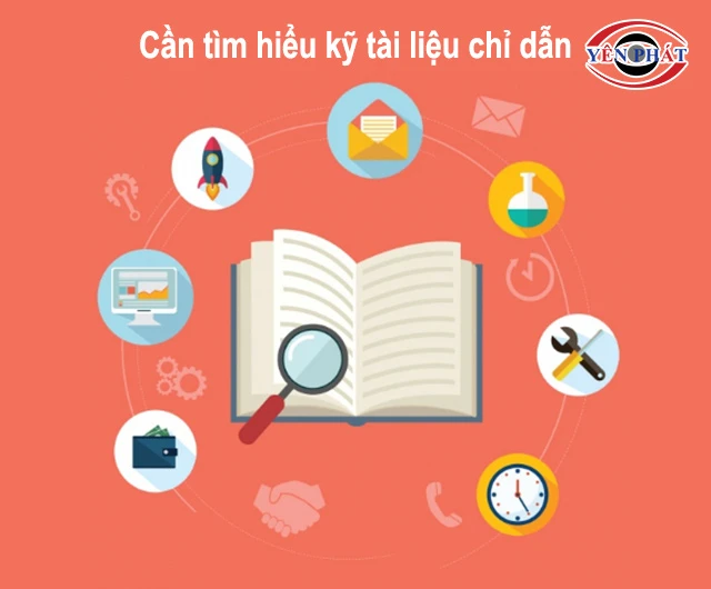 đọc kỹ hướng dẫn dùng máy