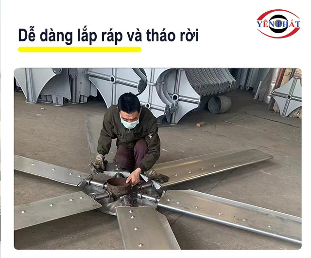dễ dàng tháo lắp