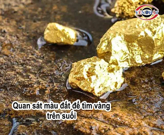 Quan sát màu đất, đá, dòng nước suối