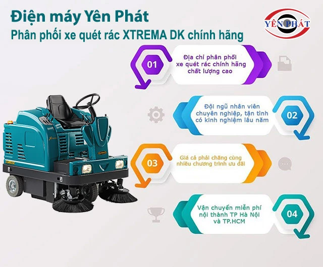 lợi ích khi may xe quét rác tại yên phát