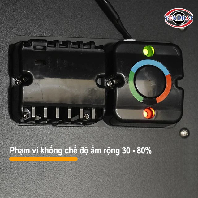 phạm vi khống chế độ ẩm rộng