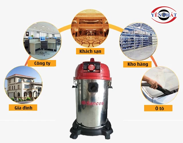 ứng dụng của Máy hút bụi SANCOS 3292W