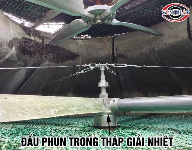 Ứng dụng đầu phun tháp giải nhiệt bằng hợp kim nhôm DN 300
