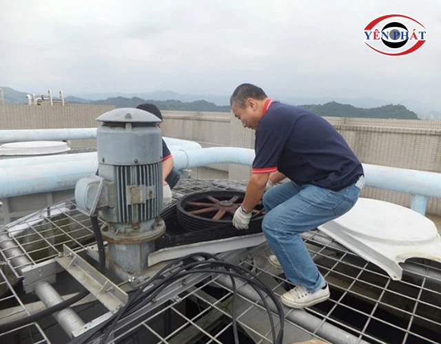 bảo dưỡng dây đai tháp giải nhiệt 