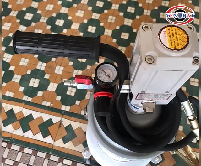 Khung đẩy và mắc dây bơm