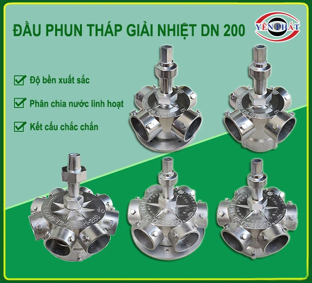 ưu điểm Đầu phun hợp kim nhôm DN 200