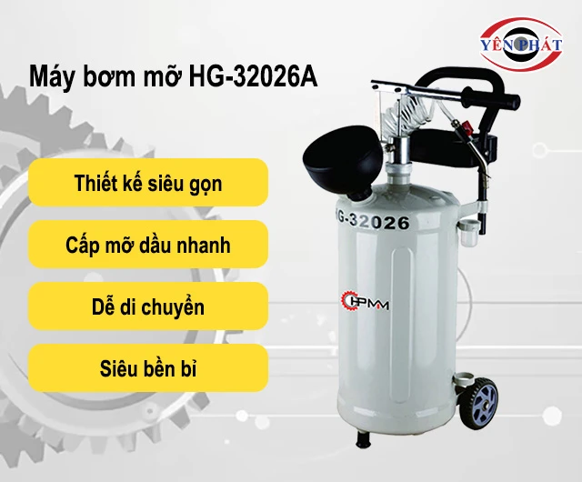 ưu điểm Máy bơm mỡ HG-32026A