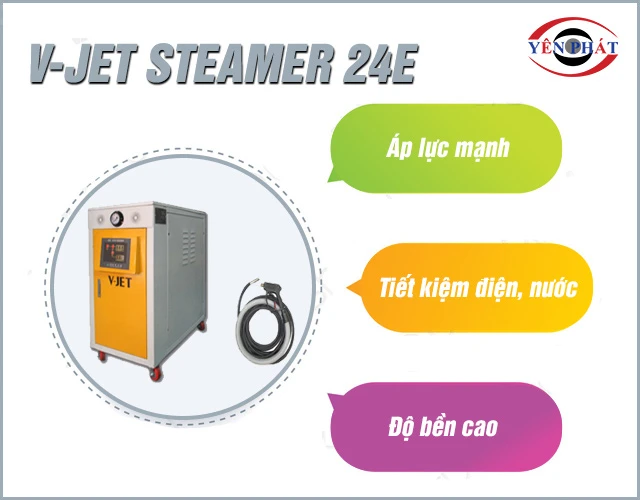 ưu điểm Máy rửa xe V-JET Steammer 24E 