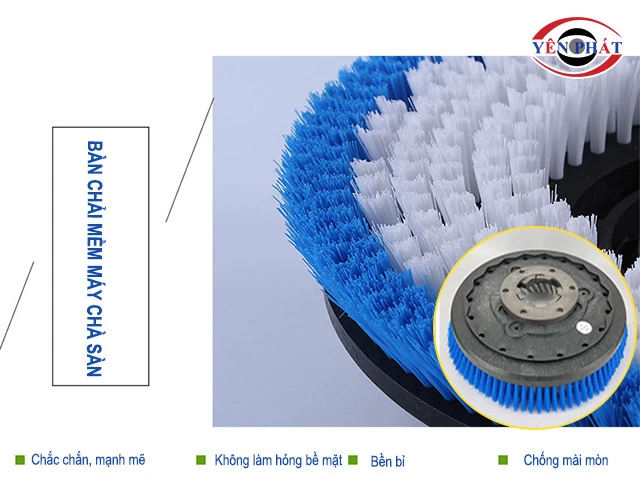 ưu điểm Bàn chải mềm máy chà sàn