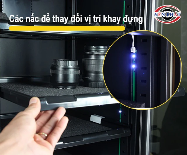 khay chứa của Nikatei NC-100S linh hoạt