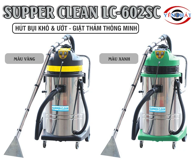 Máy giặt thảm phun hút Supper Clean LC-602SC siêu hút khách