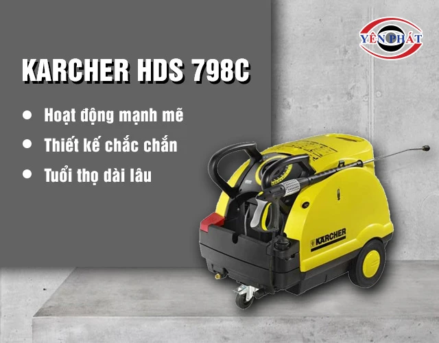 ưu điểm Máy phun rửa xe Karcher HDS 798C