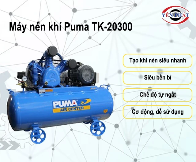 ưu điểm của Máy nén khí Puma TK-20300