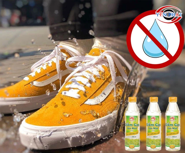 Cách làm sạch giày Vans bằng giấm