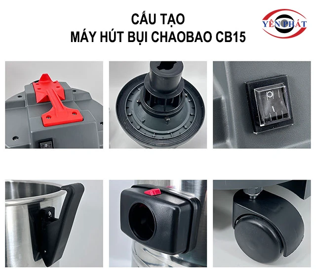 cấu tạo Máy hút bụi Chaobao CB15