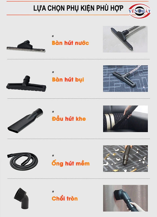 lựa chọn phụ kiện phù hợp