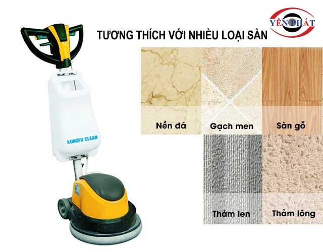 tương thích nhiều loại mặt sàn