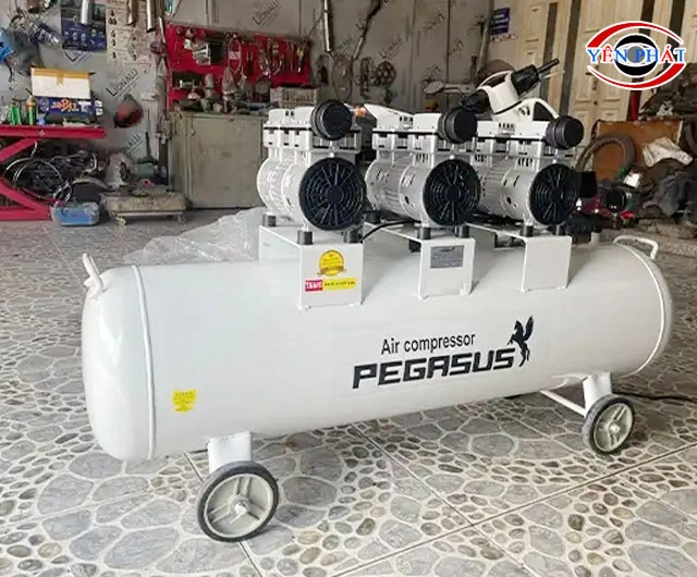 Tổng thể máy nén khí không dầu giảm âm Pegasus TM- OF750x3-180L