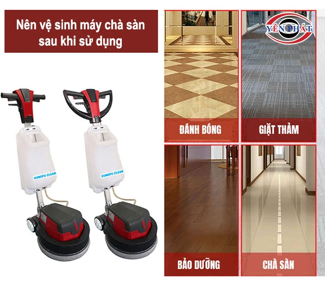 vệ sinh máy sau khi sử dụng